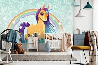 Конь флизелиновые фотообои 368 x 280 см Детские - Волшебный единорог (13884V10)+клей