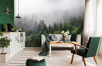 3 д флизелиновые фотообои природа 416 x 290 см Туманный лес на склоне (13907VEXXXXL)+клей