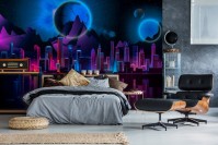 Фотообои флизелиновые 416 x 254 см Фантастический город (13914VEXXXL)+клей