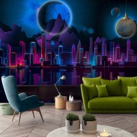 Фотообои флизелиновые 254 x 184 см Фантастический город (13914V4)+клей