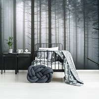 Природа флизелиновые фотообои 416 x 290 см Хвойный лес в тумане (13916VEXXXXL)+клей