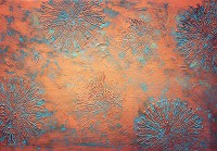 Флізелінові фотошпалери лофт 368x254 см Мідна структура (13961V8) +клей - вид 1 мініатюра