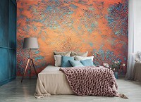 Флизелиновые фотообои в стиле лофт 312x219 см Медная структура (13961VEXXL) +клей