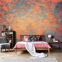 Современные флизелиновые фотообои в стиле лофт 416x290 см Медная структура (13961VEXXXXL) +клей