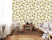 Флізелінові фотошпалери красиві 312x219 см Екзотика Тварини Леопарди у стилі Бохо (14008VEXXL) +клей