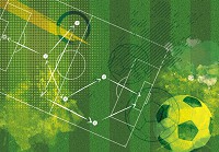 Флізелінові дитячі фотошпалери для хлопчика 368x280 см Розробка стратегії футбольного матчу (14075V10) +клей - вид 1 мініатюра