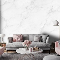 Флизелиновые фотообои 416x254 см Структура Белая мраморная имитация камня (14087VEXXXL) +клей