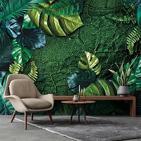 Флізелінові фотошпалери 254x184 см Природа Листя Темно-Зелені Монстери (14100V4)+клей - вид 7 мініатюра