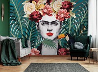 Флізелінові фотошпалери листя 368x254 см Арт Фріда Кало Квіти Екзотика (14110V8)+клей - вид 5 мініатюра