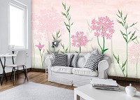 Любовь флизелиновые фотообои 254x184 см Природа Растения Нарисованные Полевые Цветы (14122V4)+клей