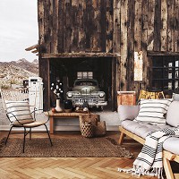 Флизелиновые фотообои 416x290 см 3D Старая машина в гараже Стиль ретро (14140VEXXXXL) +клей