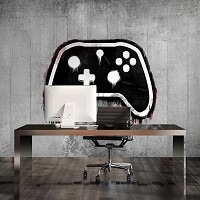 Популярные флизелиновые фотообои 368x254 см Игровая площадка для мальчиков-подростков бетонное граффити 14176+клей