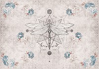 Флизелиновые фотообои Стрекоза в стиле бохо Голубые пионы (14294V)+клей - вид 1 миниатюра