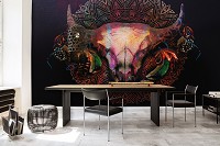 Флізелінові фотошпалери абстракція 312x219 см мандали з бичачими рогами (14309VEXXL)+клей