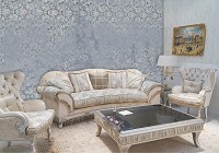 Флизелиновые фотообои в зал 368x254 см Цветы и Птицы на Бетоне (14311V8)+клей