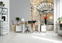 Флизелиновые фотообои для кухни 206x275 см Женщина Город Небо Музыка Фортепиано (14349VEA)+клей - вид 5 миниатюра