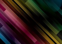 Популярные флизелиновые фотообои 254x184 см Разноцветные полоски на темном фоне (1436V4)+клей
