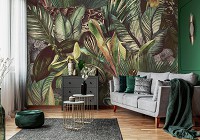 Флізелінові фотошпалери 368x254 см леопард дика природа джунглі (14413V8)+клей