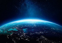 Флизелиновые фотообои космос 254x184 см вселенная звезды небо земля (14415V4)+клей - вид 1 миниатюра