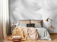 Флизелиновые фотообои 312x219 см Элегантность имитация перьев роскошь (14422VEXXL)+клей