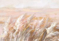 Флизелиновые фотообои живопись на стену 416x254 см Поле в пастельных цветах в рисованном стиле (14438VEXXXL) +клей - вид 1 миниатюра