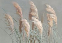 Флізелінові фотошпалери живопис мистецтво 416x290 см Суха трава на сірий фон в мальованому стилі (14440VEXXXXL) +клей - вид 1 мініатюра