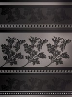 Флизелиновые фотообои в гостиную 184x254 см Полосатый декор с цветами и узорами (1447V4A) +клей - вид 1 миниатюра