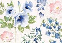 Флізелінові фотошпалери живопис мистецтво 368x280 см Весняні квіти під акварельними фарбами (14481V10) +клей - вид 1 мініатюра