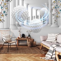 Флизелиновые фотообои цветы 368x254 см Сферы в туннеле 3D-геометрии (14495V8)+клей