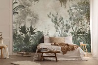 Флизелиновые фотообои фото 312x219 см Зеленый лес / Джунгли / Природа (14526VEXXL)+клей