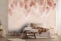 Флизелиновые фотообои 520x318 см Пампасная трава на бежевом фоне (14533VEXXXXXL)+клей