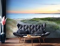 Летние флизелиновые фотообои море 312x219 см 3D Океан Пейзаж Природа Песчаная дорожка на пляж (14535VEXXL)+клей