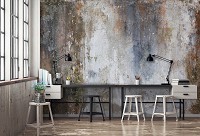 Флизелиновые фотообои 312x219 см Имитация старой бетонной стены (14589VEXXL)+клей