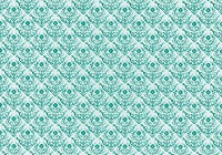 Флизелиновые фотообои в интерьере 416x254 см Повторяющийся зеленый узор на белом фоне (1458VEXXXL)+клей
