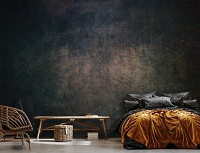 Флизелиновые фотообои 254x184 см Имитация черной бетонной стены (14590V4)+клей