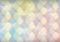 Готовые флизелиновые фотообои 312x219 см Геометрический узор пастельных тонов (1472VEXXL)+клей