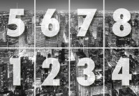 Фотошпалери флізелінові 366х254 см Wizard + Genius 956 Чорно-білий Нью Йорк 8 сегментів (7611487065173)+клей - вид 2 мініатюра