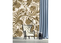 Флизелиновые фотообои 206x275 см Однотонный цветочный узор (1653VEA)+клей