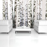 Флизелиновые фотообои 416x254 см Природа Деревья Березовый лес (1970VEXXXL)+клей - вид 8 миниатюра