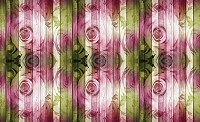 Флизелиновые фотообои 254x184 см Розы нарисованные на досках (1980V4)+клей