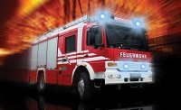 Флизелиновые фотообои в зал 368x254 см Пожарная машина (1993V8)+клей