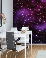 Оригинальные флизелиновые фотообои в детскую 206x275 см Космос Галактика Звездное небо (20388VEA) +клей