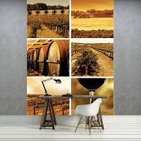Флізелінові фотошпалери для кухні 206x275 см Вино (20421VEA) +клей - вид 5 мініатюра