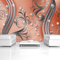 Флізелінові фотошпалери абстракція 312x219 см Сучасний декор з діамантами (2048VEXXL)+клей - вид 9 мініатюра