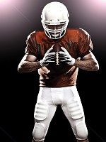 Флизелиновые фотообои в зал 206x275 см Футболист регби (2132VEA)+клей