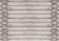 Флизелиновые фотообои в спальню 312x219 см Серые бревна (2213VEXXL)+клей