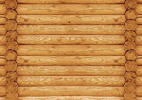 Флизелиновые фотообои под дерево 254x184 см Стена из коричневых бревен (2215V4)+клей