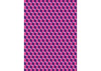 Флизелиновые фотообои в интерьере 184x254 см 3Д Фиолетово-розовые кубики (2260V4A)+клей