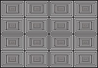 Красивые флизелиновые фотообои на кухню 312x219 см Черно-белые прямоугольники (2263VEXXL)+клей