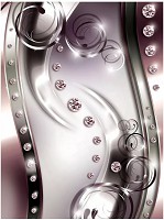 Флизелиновые фотообои для спальни 184x254 см 3Д Диамантовые узоры (2270V4A)+клей